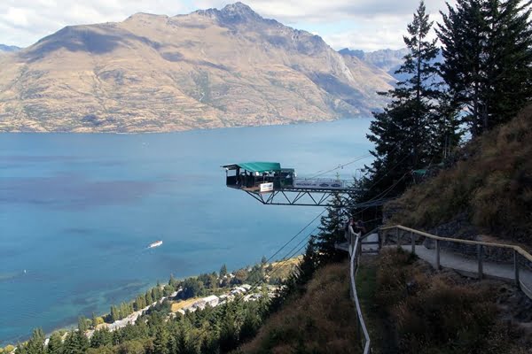 NZ 2014 Queenstown Gondola bungy jumping