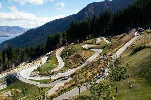 NZ 2014 Queenstown Gondola luge track