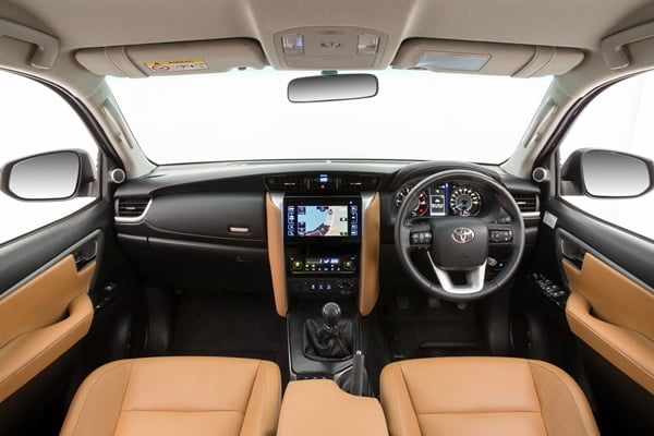 Toyota Fortuner Crusade interior (Pre-production model shown.)