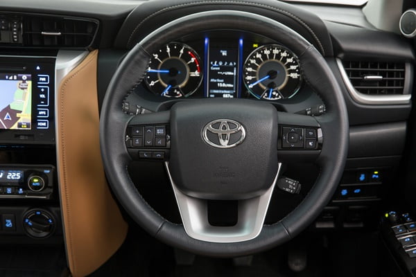 Toyota Fortuner Crusade interior (Pre-production model shown.)