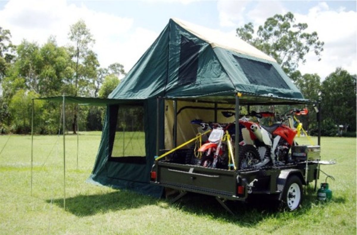 Motorcycle tent trailer discount