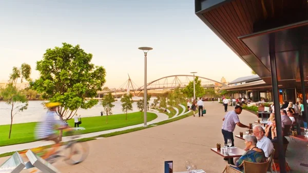 River Quay restaurants in the Parklands. Please credit Fletcher Photography