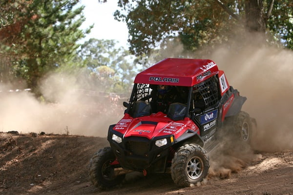 Polaris' Cody Crocker has just completed a clean sweep of round two of the ARC Side By Side Challenge in W. A