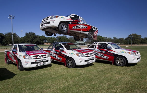 The Unbreakable HiLux Heroes precision driving team unveiled its new livery at the recent Camden Show 600