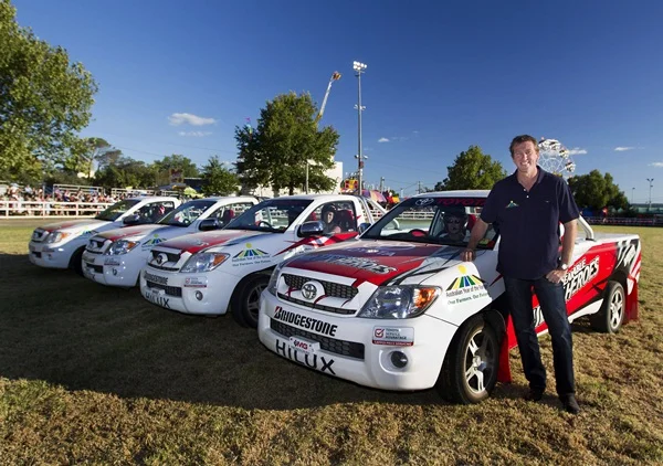 Unbreakable HiLux Heroes has joined cricket legend Glenn McGrath (right) in becoming ambassadors for the Australian Year of the Farmer 2012 600