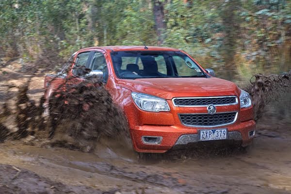 MY14 Holden Colorado LTZ in mud