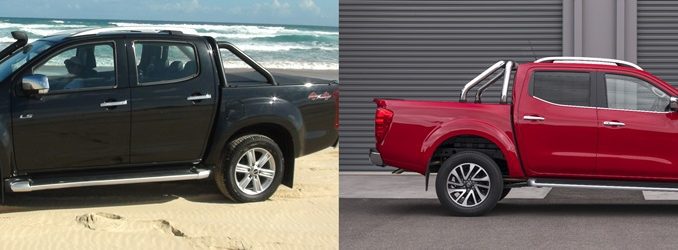 Isuzu D Max and Nissan Navara