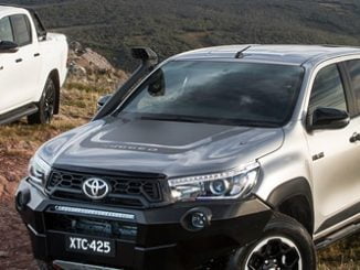 2018 Toyota HiLux Rugged X (front), Rogue (left) and Rugged (rear)