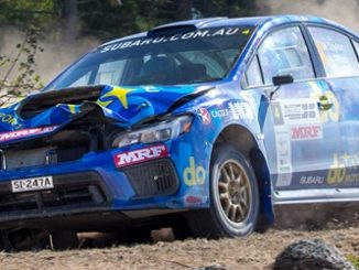 Subaru do Motorsport team of Molly Taylor and co-driver Malcom Read in action during 2018 Eureka Rally.