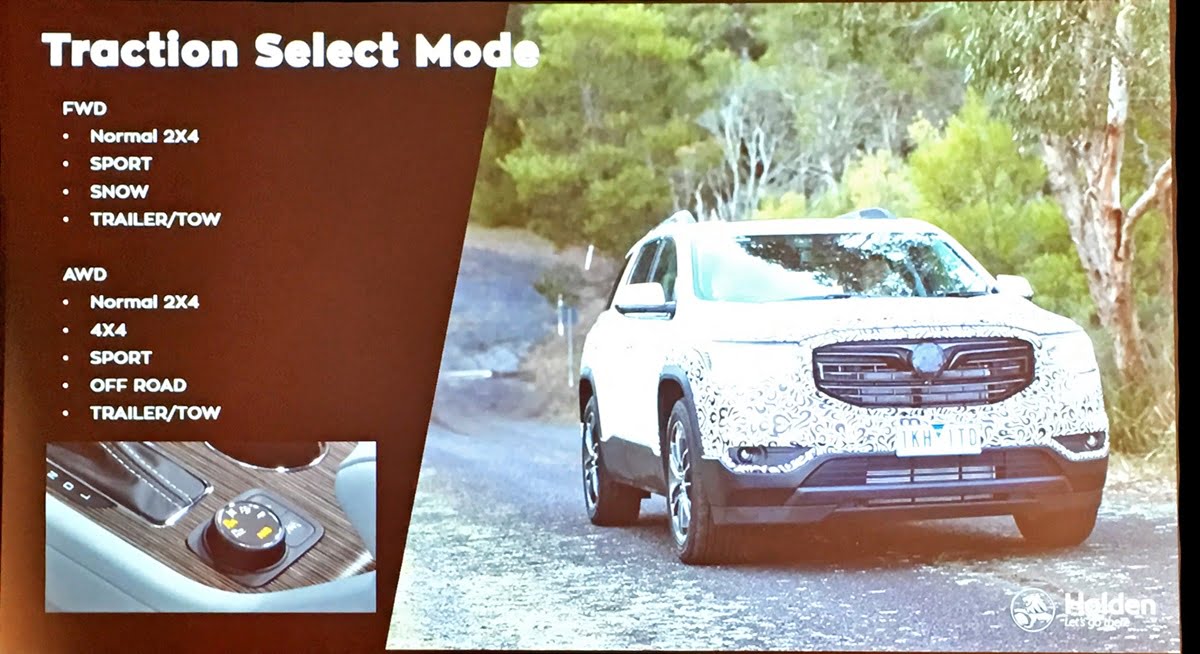 2019 Holden Acadia LTZ drive select slide