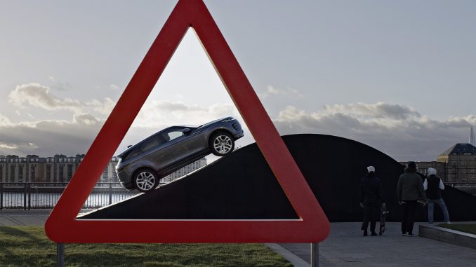 Land Rover has brought a series of well-known road signs to life as part of a unique urban capability test for the New Range Rover Evoque.