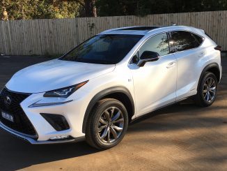 2018 COTY Lexus NX 300 H AWD F Sport front qtr