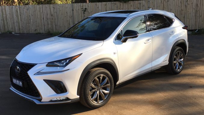 2018 COTY Lexus NX 300 H AWD F Sport front qtr
