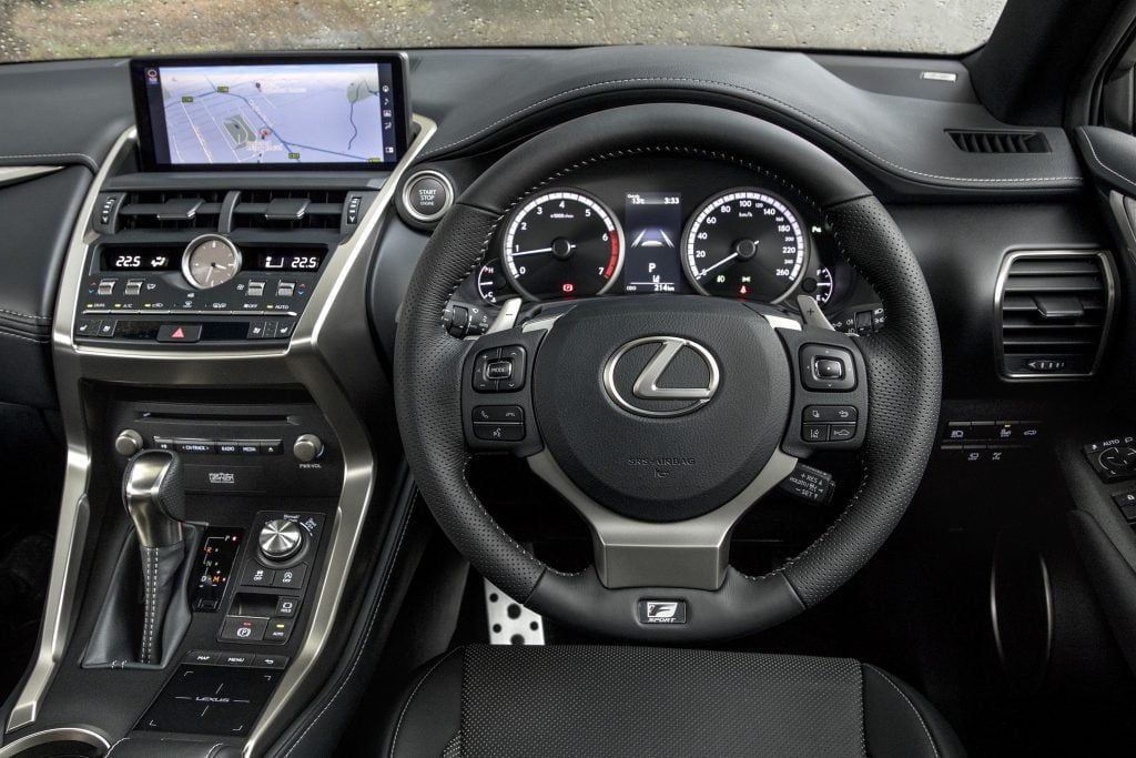 2019 Lexus NX 300h AWD F Sport interior dash - OzRoamer