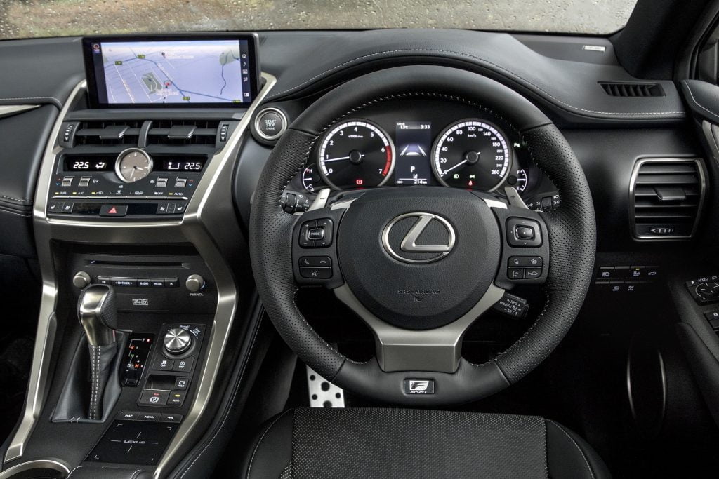 2019 Lexus NX 300h AWD F Sport interior dash OzRoamer