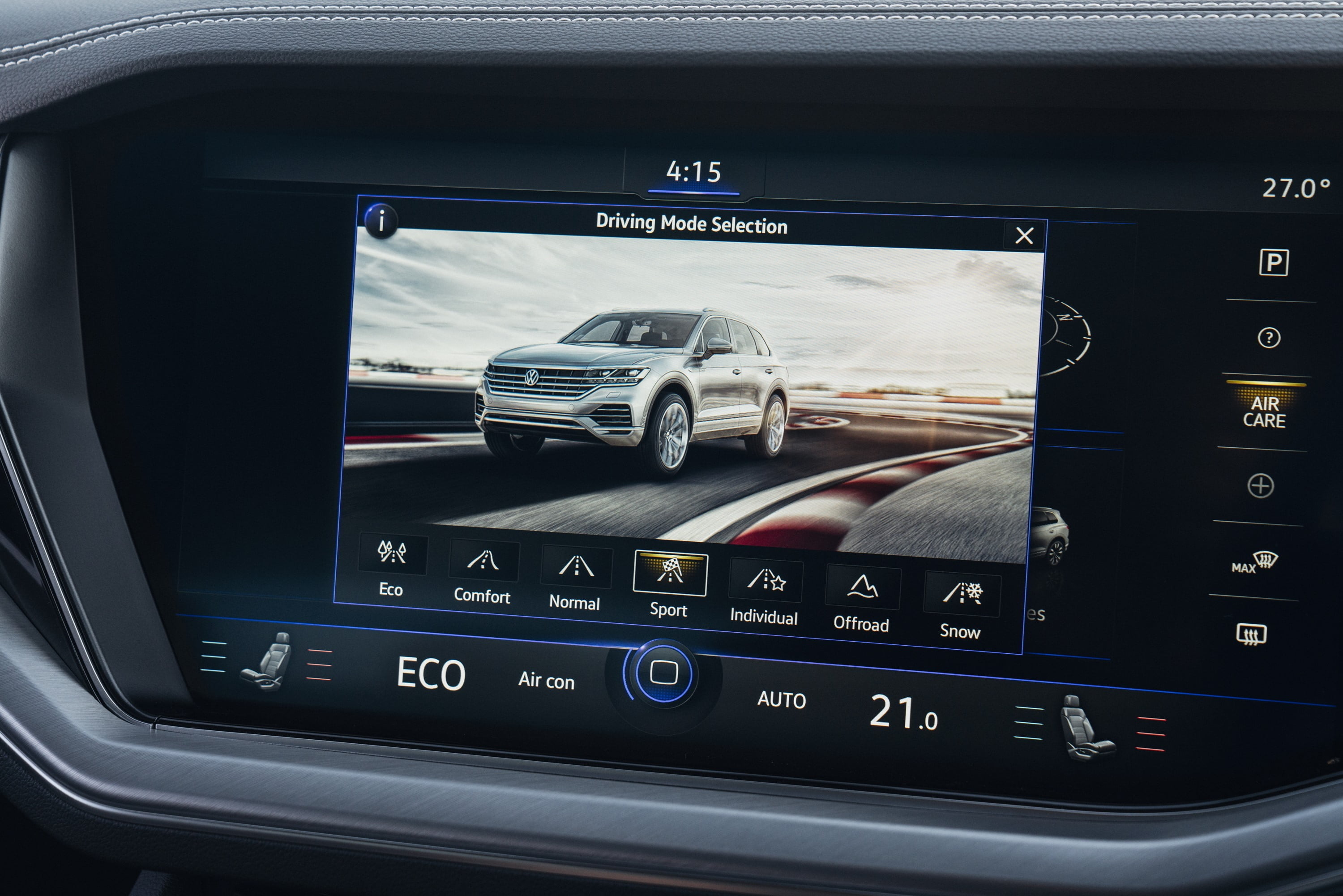 2019 VW Touareg Launch Edition 8 drive modes