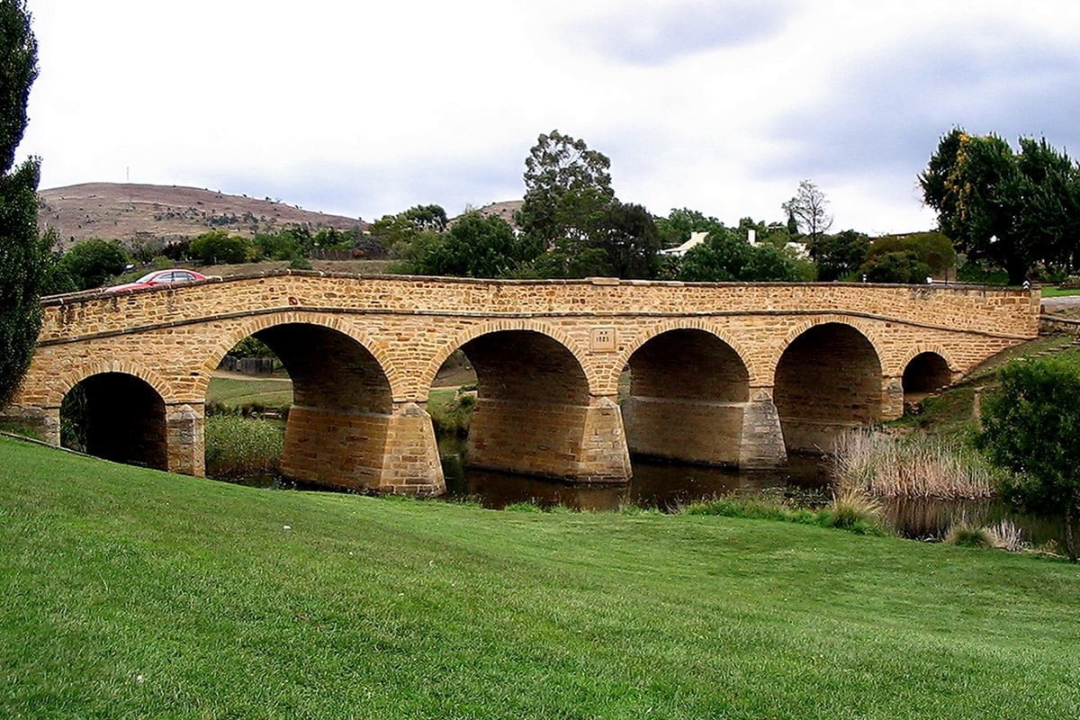 Richmond Bridge in Tasmania on VW Launch