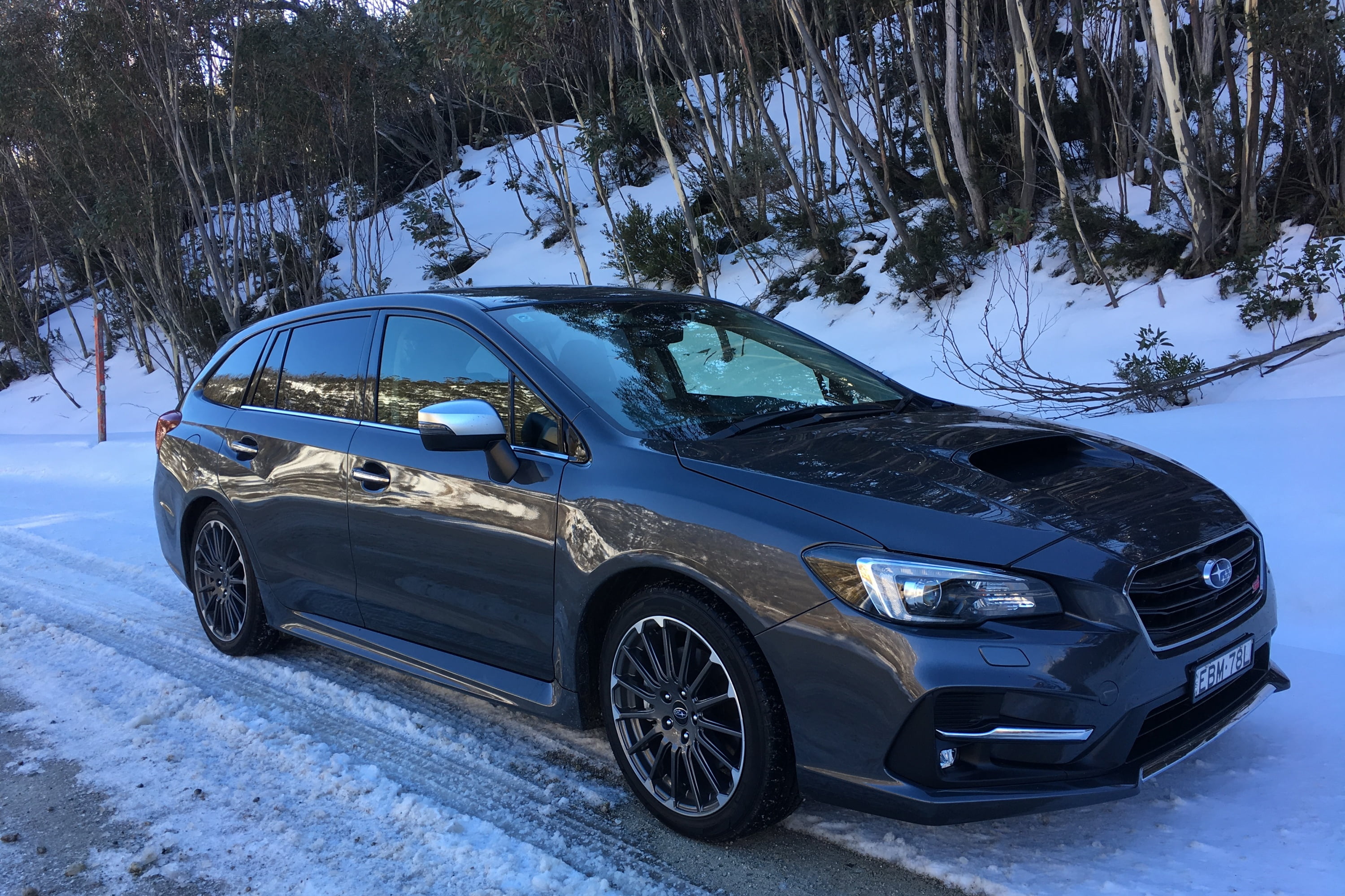 Perisher Trip Levorg driving to Jindabyne 2