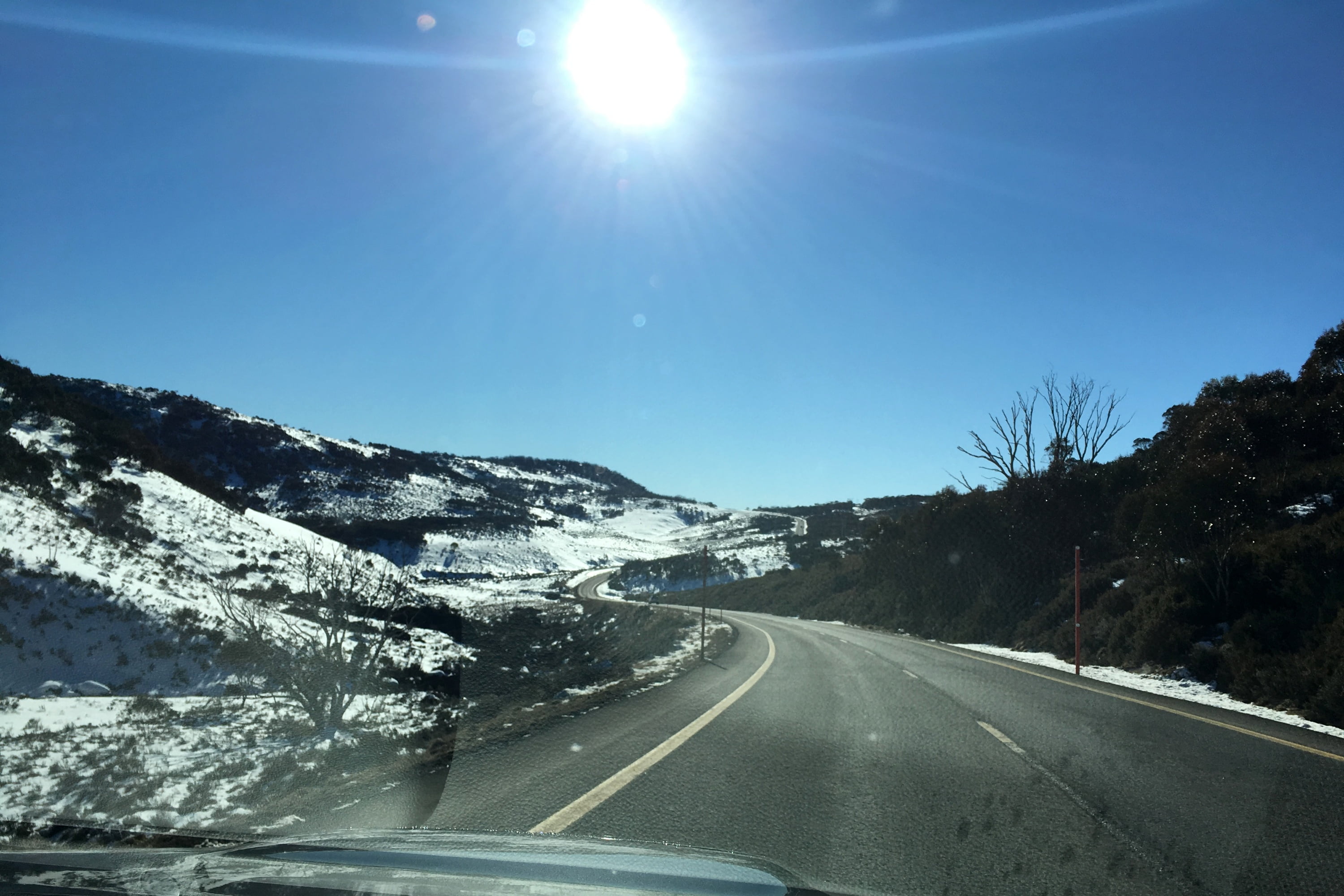 Perisher Trip Levorg driving to Jindabyne