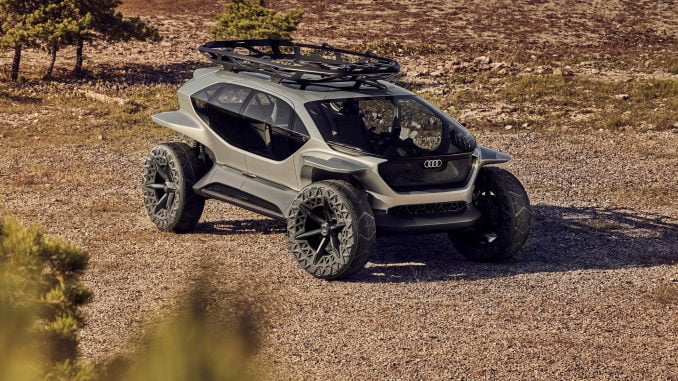 The Audi AI:TRAIL quattro, a comprehensive concept for sustainable mobility off the beaten track.