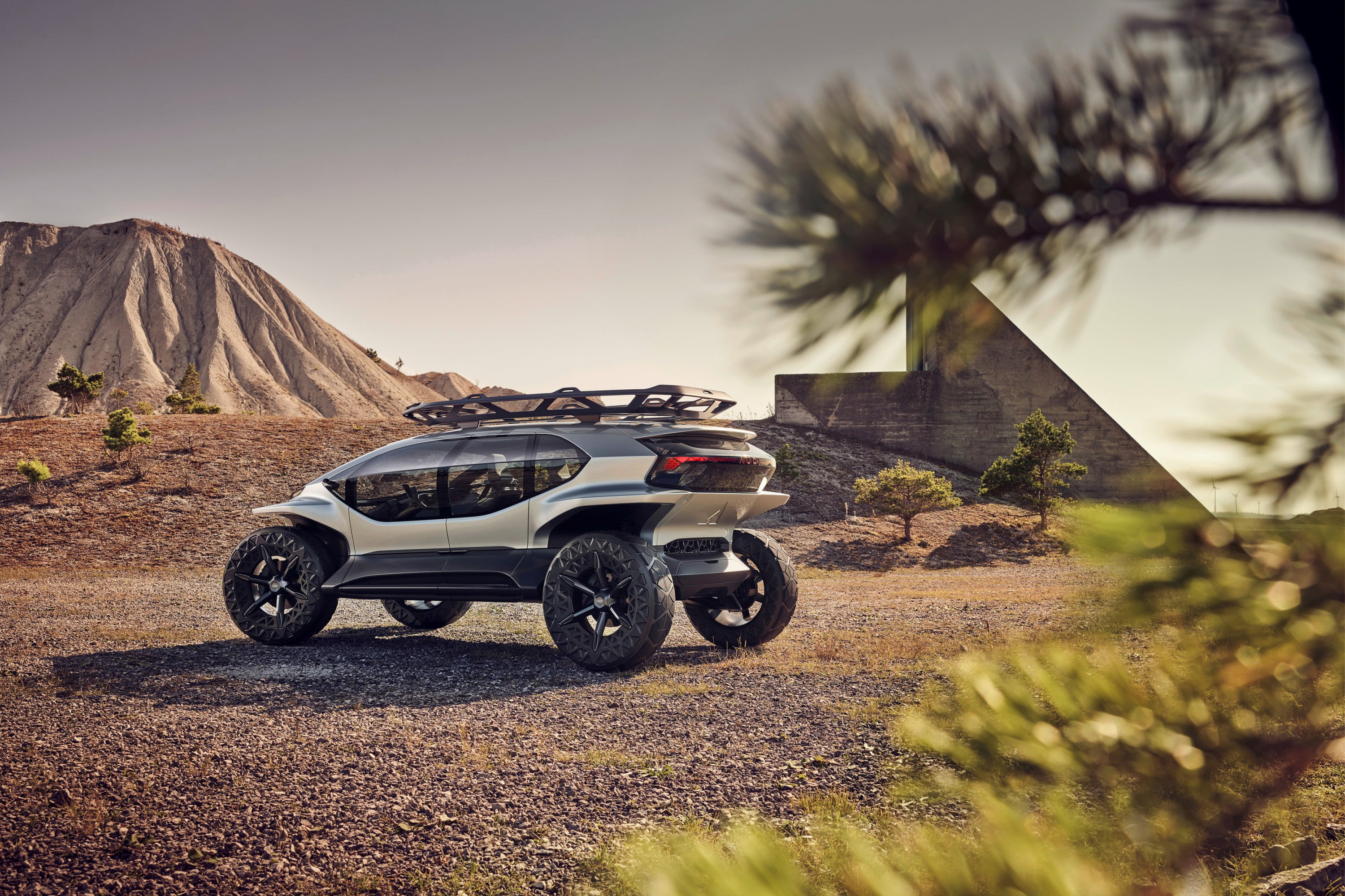 The Audi AI:TRAIL quattro, a comprehensive concept for sustainable mobility off the beaten track.