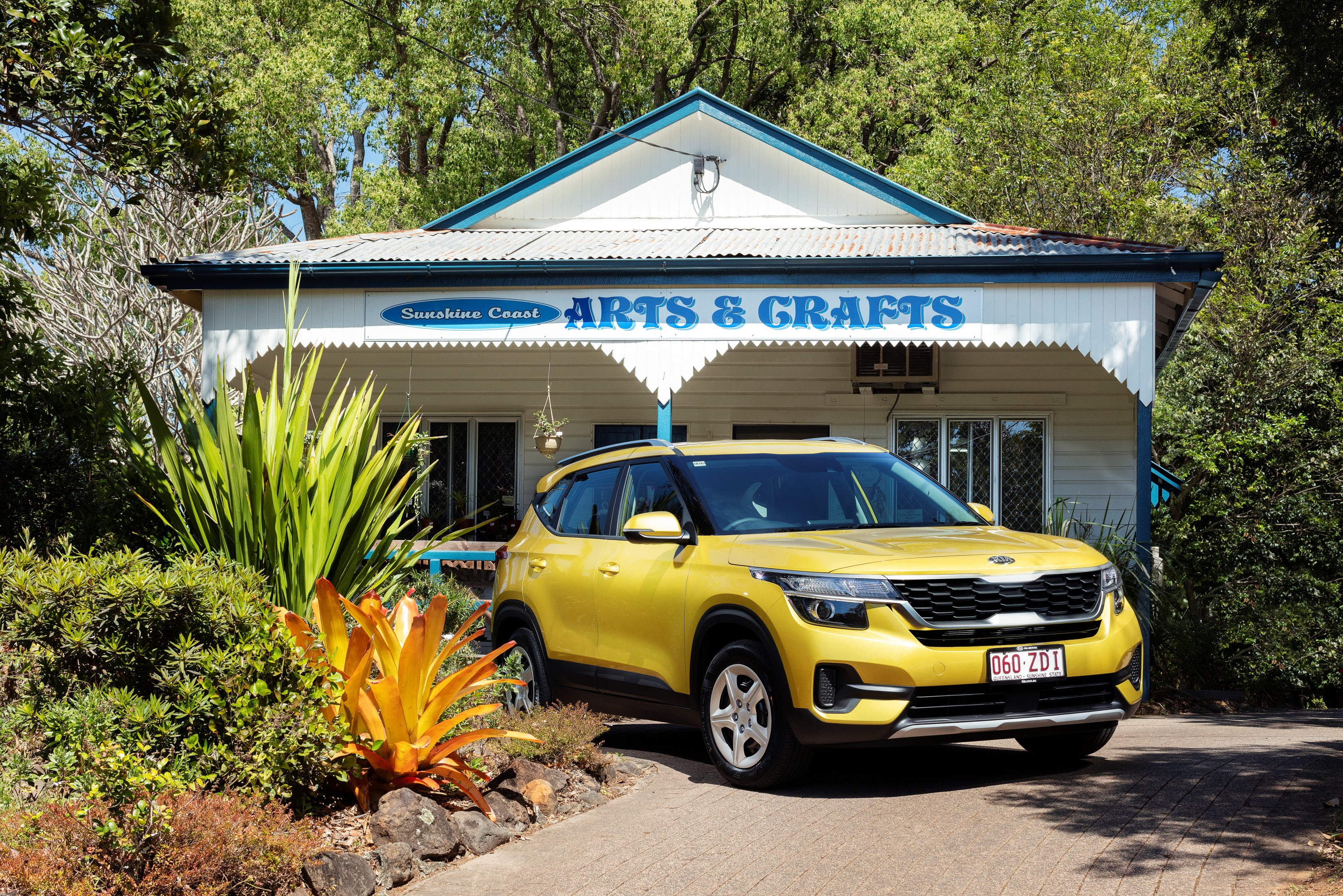 Kia Seltos Suv Drive Through Sunshine Coast Hinterland