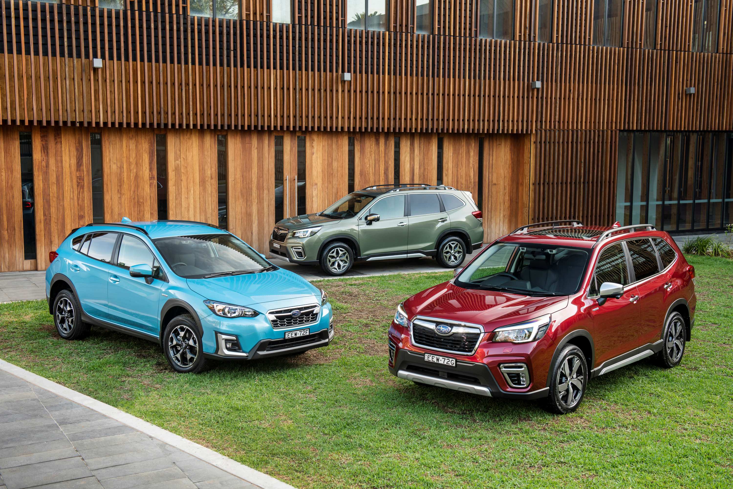 2020 Subaru Hybrid Forester S, Forester L and XV. (Photo Narrative Post/Matthias Engesser)