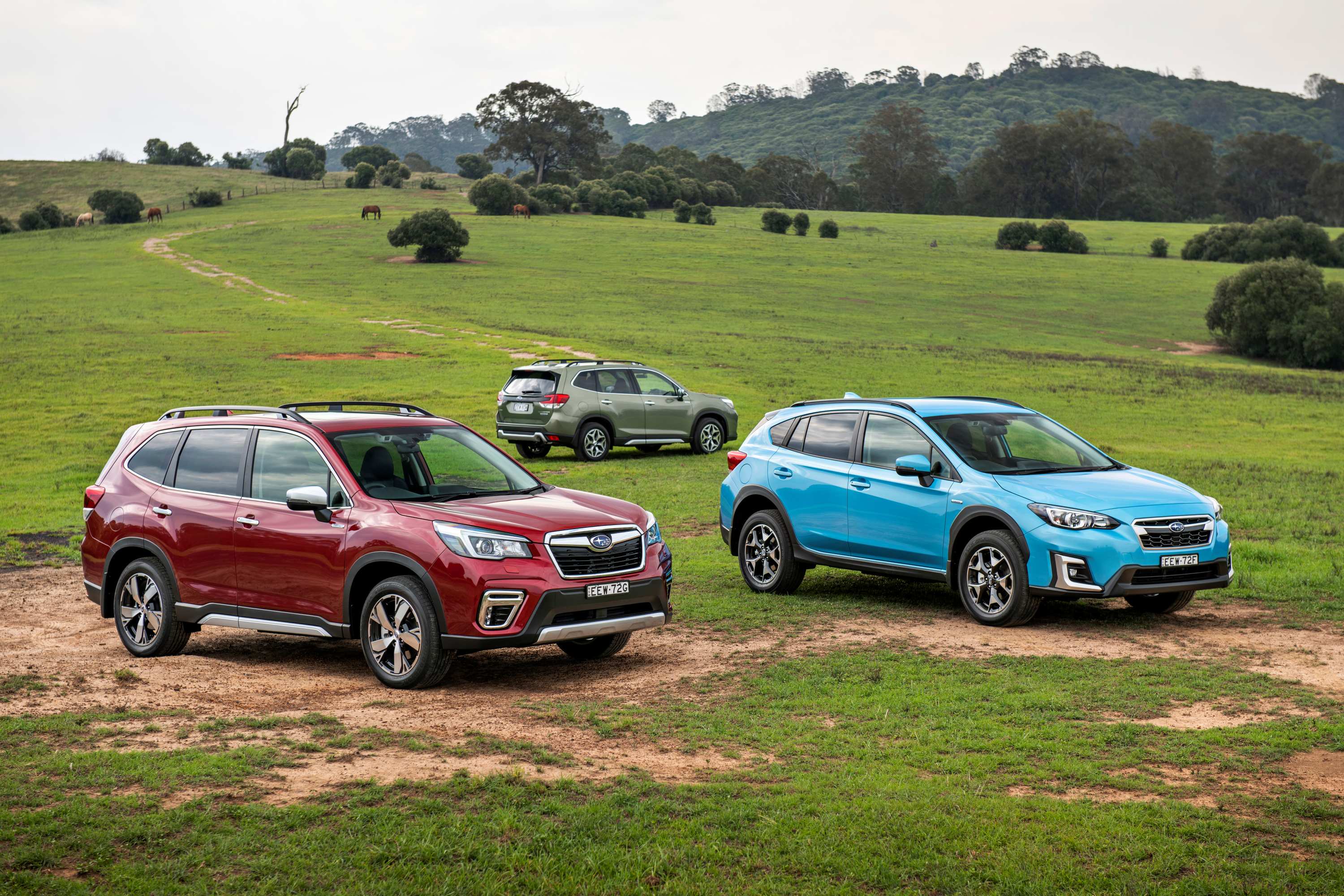 2020 Subaru Hybrid Forester S, Forester L and XV. (Photo Narrative Post/Matthias Engesser)