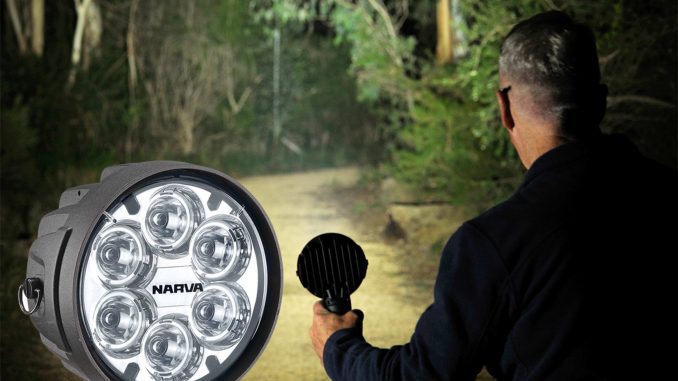 High quality and reliable lighting is a prerequisite for people involved in security and emergency service work, as well as recreational pursuits such as fishing, camping and hunting. Fortunately, Narva's new 'Colt 1000' L.E.D Handheld Spotlights have these activities covered, providing two model options, one corded and the second, battery-powered. These new lights are the modern successor to Narva's popular 'Colt 100' handheld halogen spotlight.