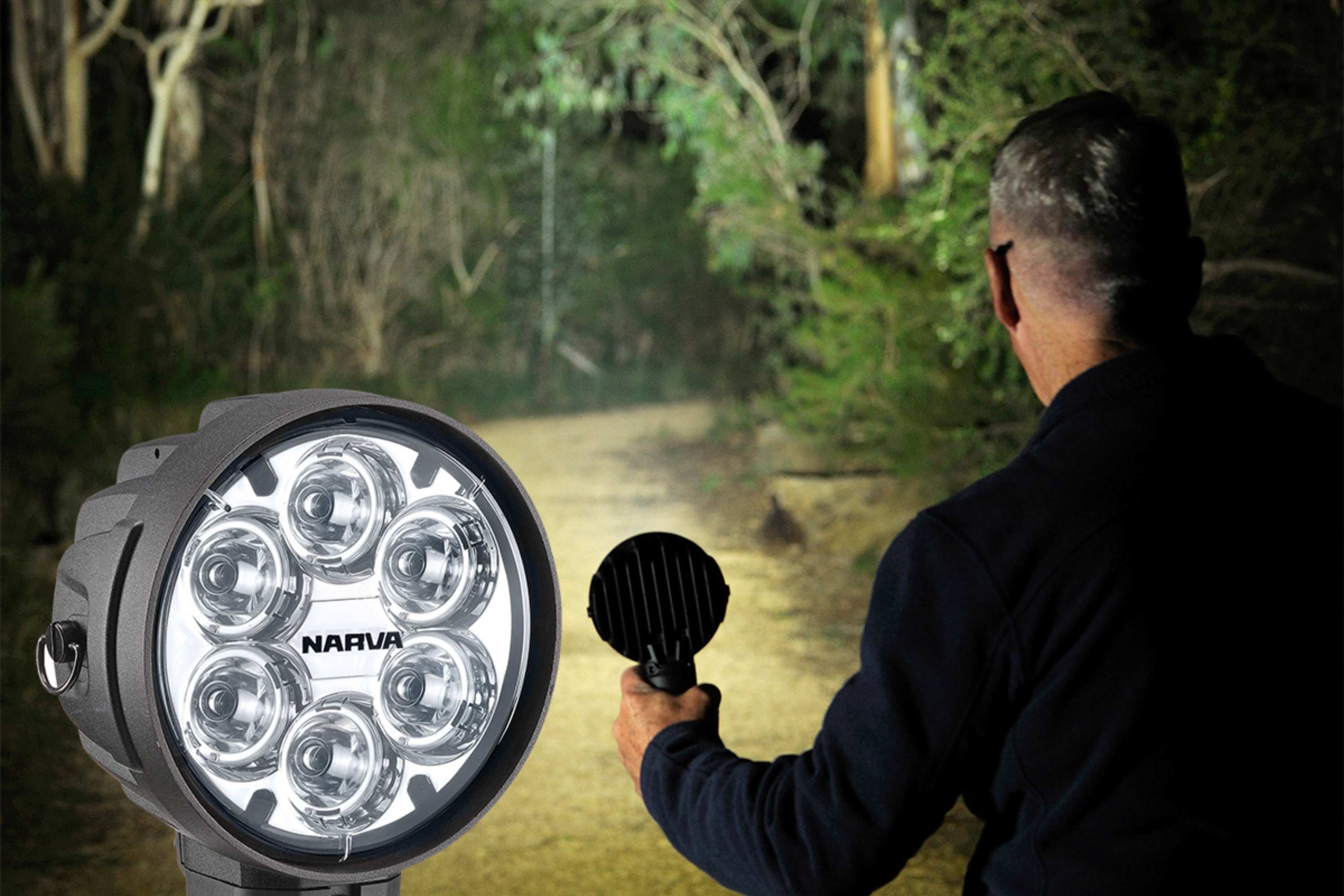 High quality and reliable lighting is a prerequisite for people involved in security and emergency service work, as well as recreational pursuits such as fishing, camping and hunting. Fortunately, Narva's new 'Colt 1000' L.E.D Handheld Spotlights have these activities covered, providing two model options, one corded and the second, battery-powered. These new lights are the modern successor to Narva's popular 'Colt 100' handheld halogen spotlight.