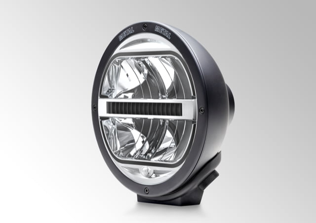 HELLA Rallye 4000 LED 1F8 016 560-101 Satin Black, Spread Beam.