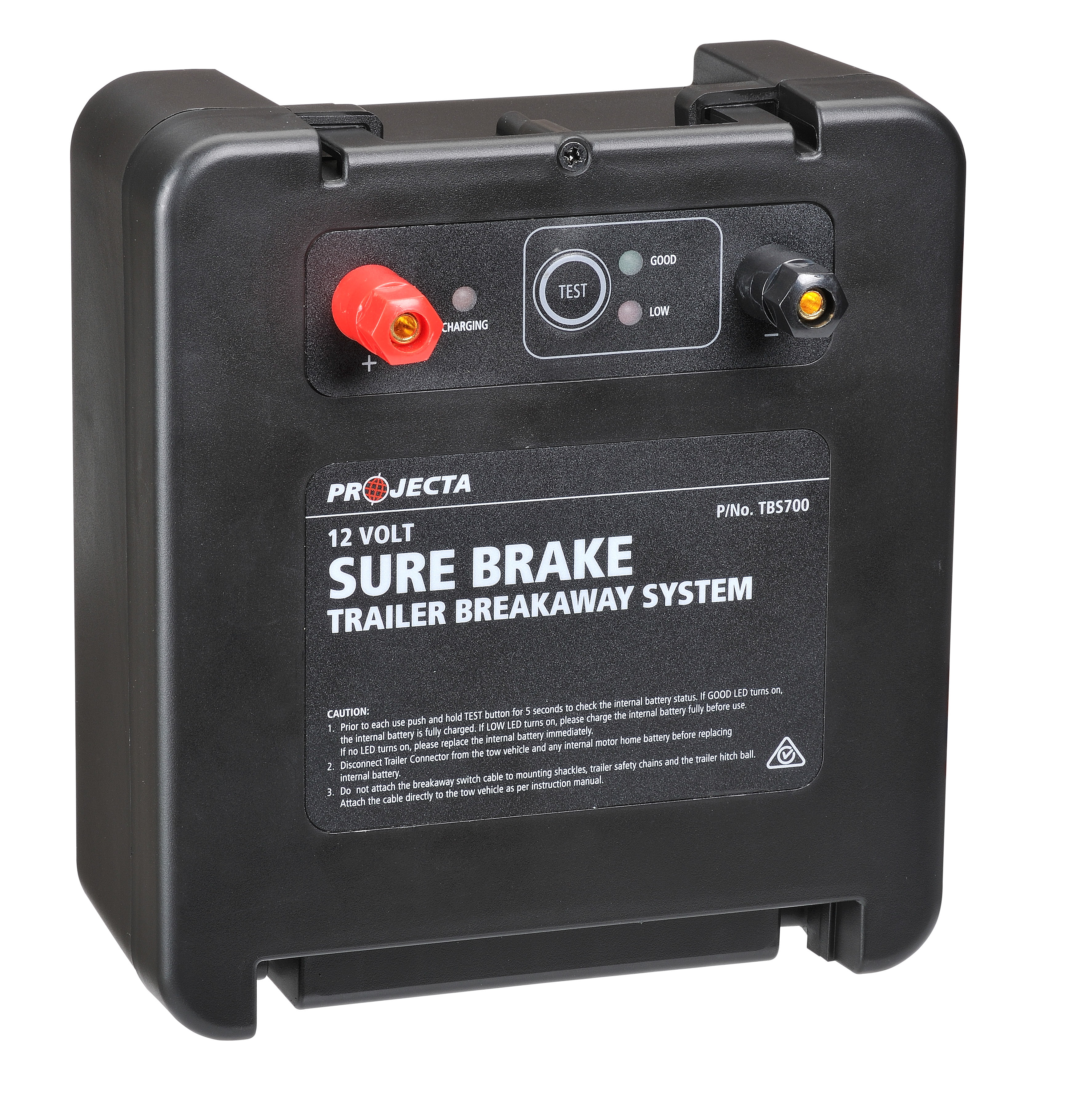 Projecta has released its new 'Sure Brake' Trailer Breakaway Kit, ensuring safety in a towing disconnection emergency.