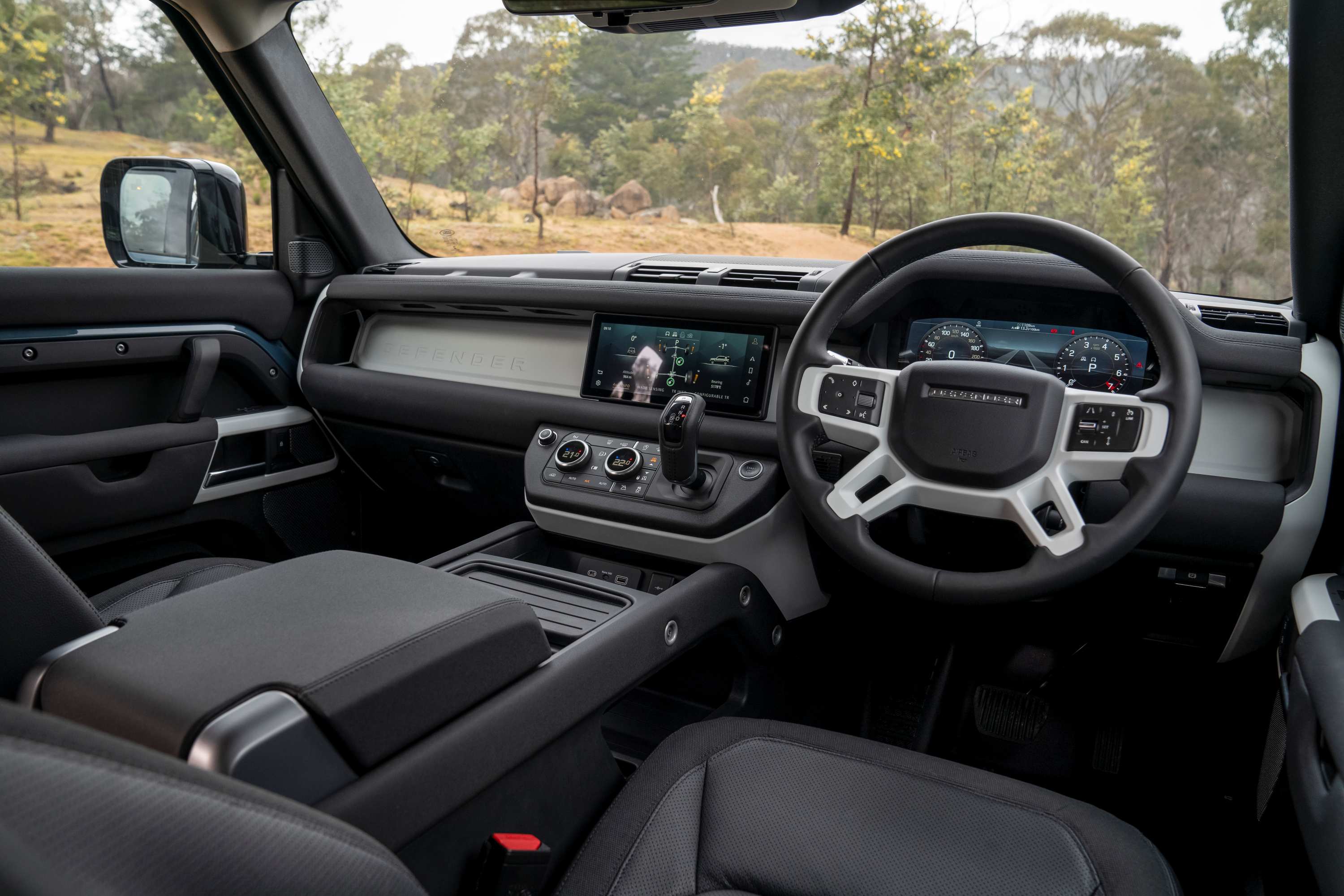 Land Rover Defender interior