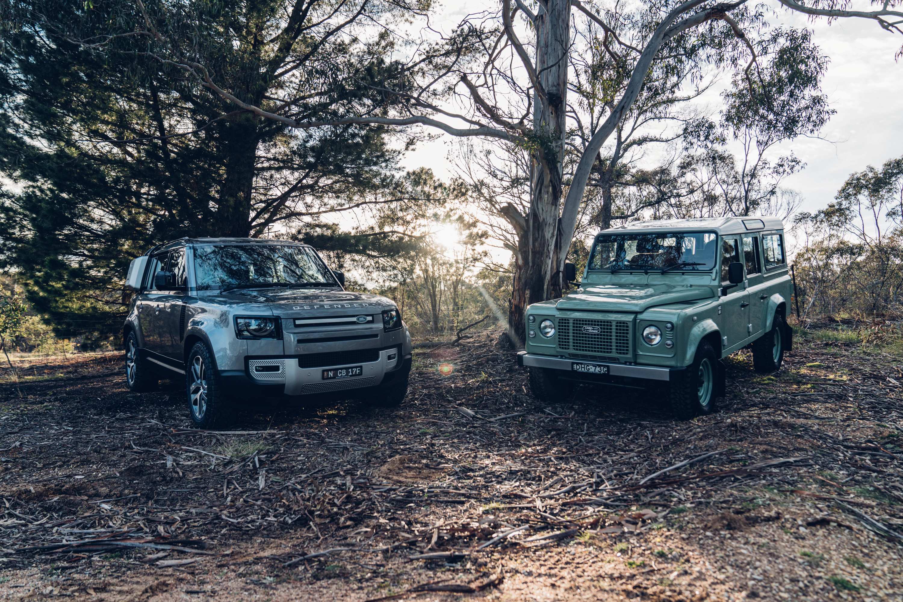 Land Rover Defender new and old 2