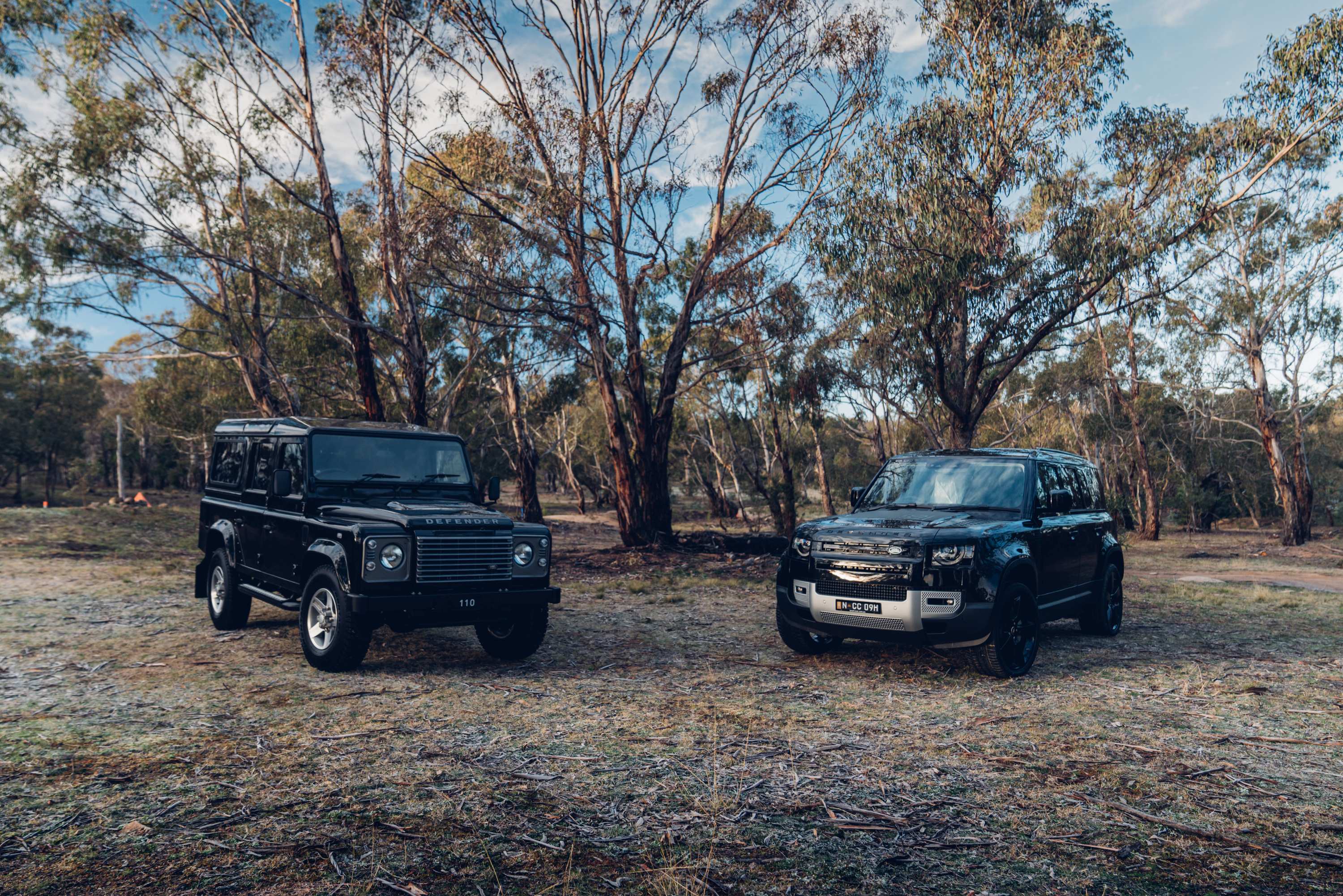 Land Rover Defender new and old