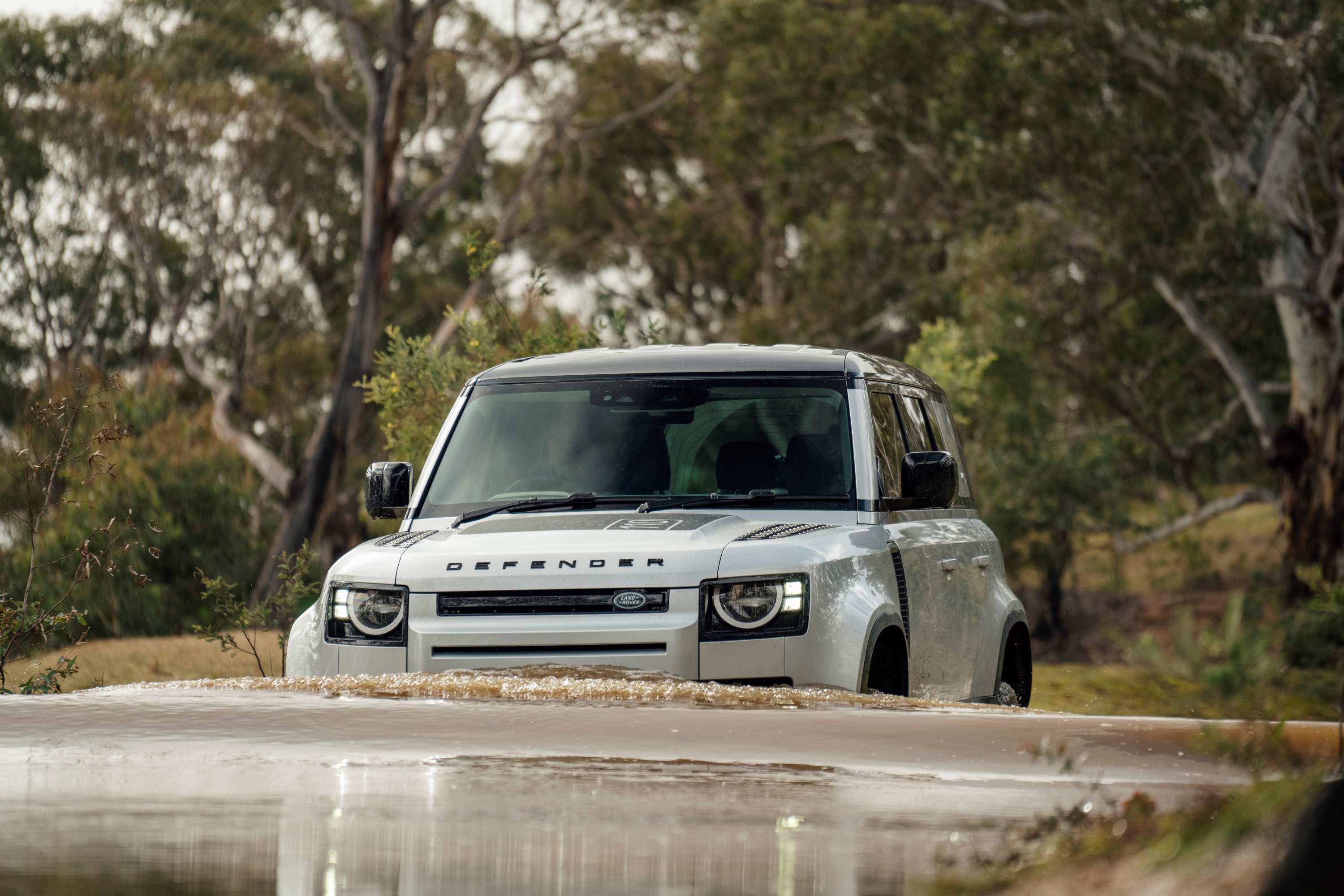 Land Rover Defender wading