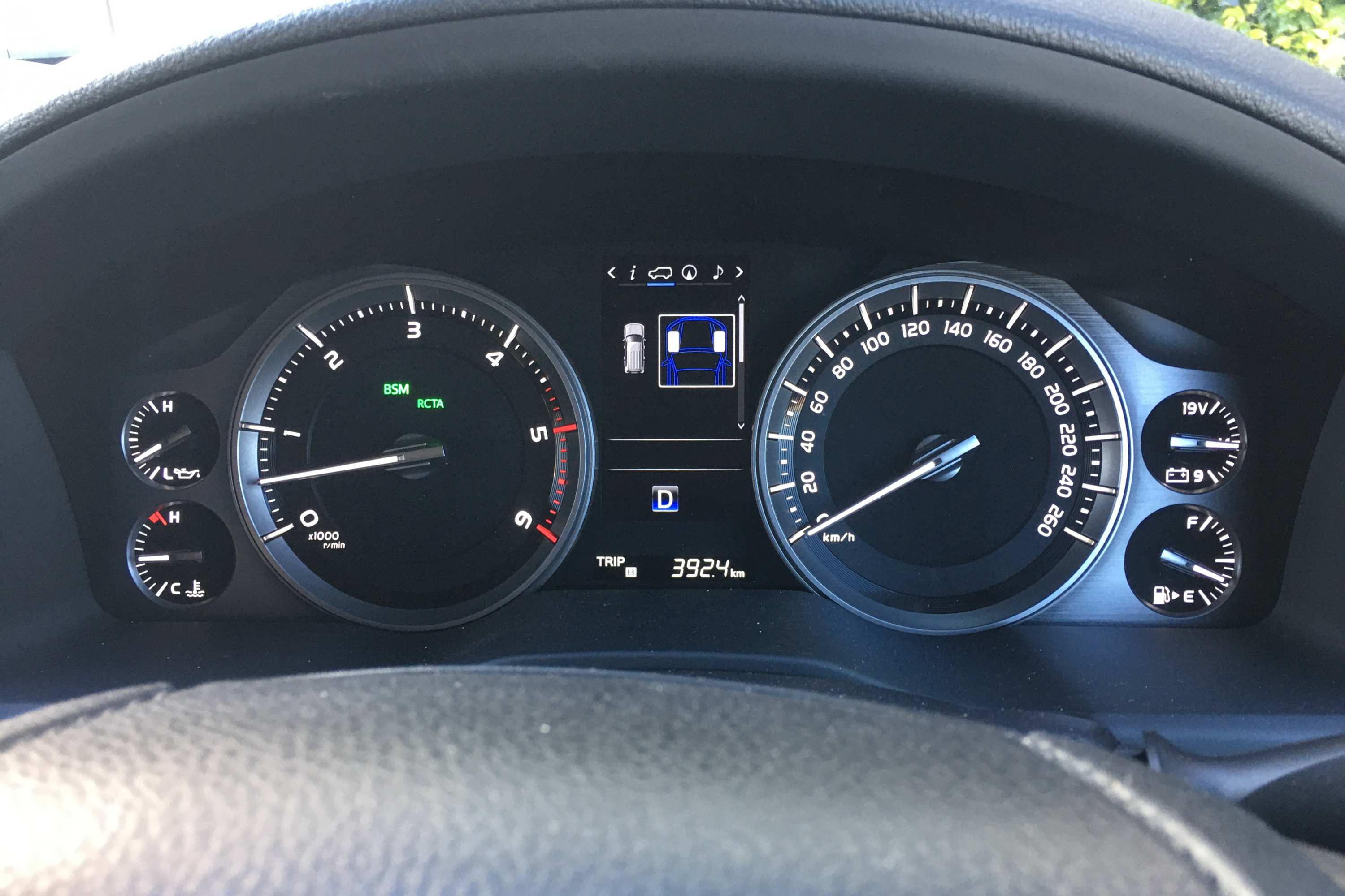 Toyota LandCruiser Sahara 2020 instruments