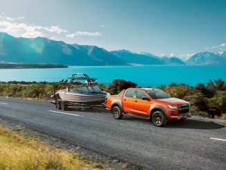 Isuzu D-MAX 21MY Towing the Line with Boat 4x4 X-TERRAIN Volcanic Amber