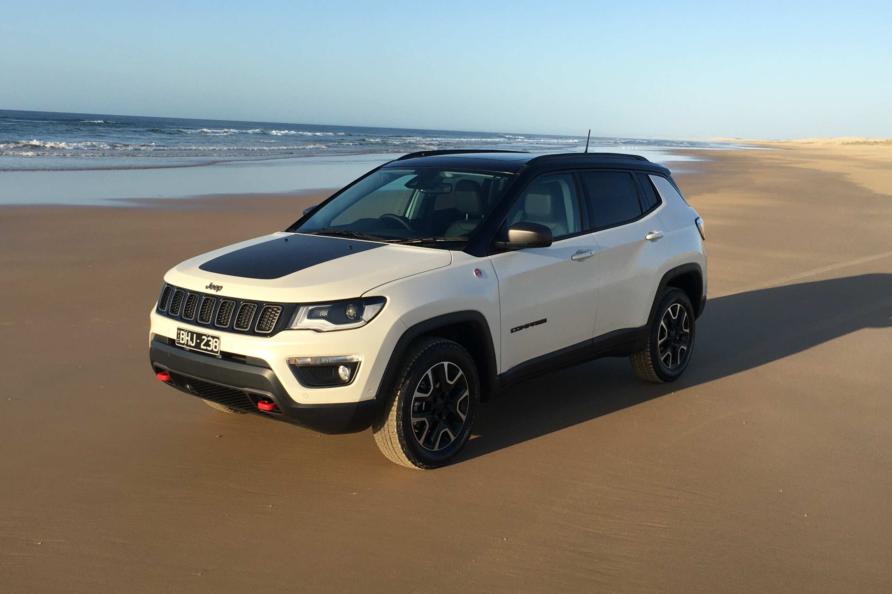 2020 Jeep Compass Trailhawk beach