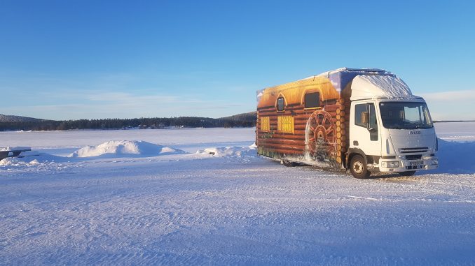 Falken's highway RI151 and BI851 tyres have helped customer Kevin Hancock and his Iveco campervan – converted from a former life as a mobile police office – make an incredible journey from Swansea, Wales all the way to the Arctic Circle, with temperatures reaching a low as -27 degrees Celsius.