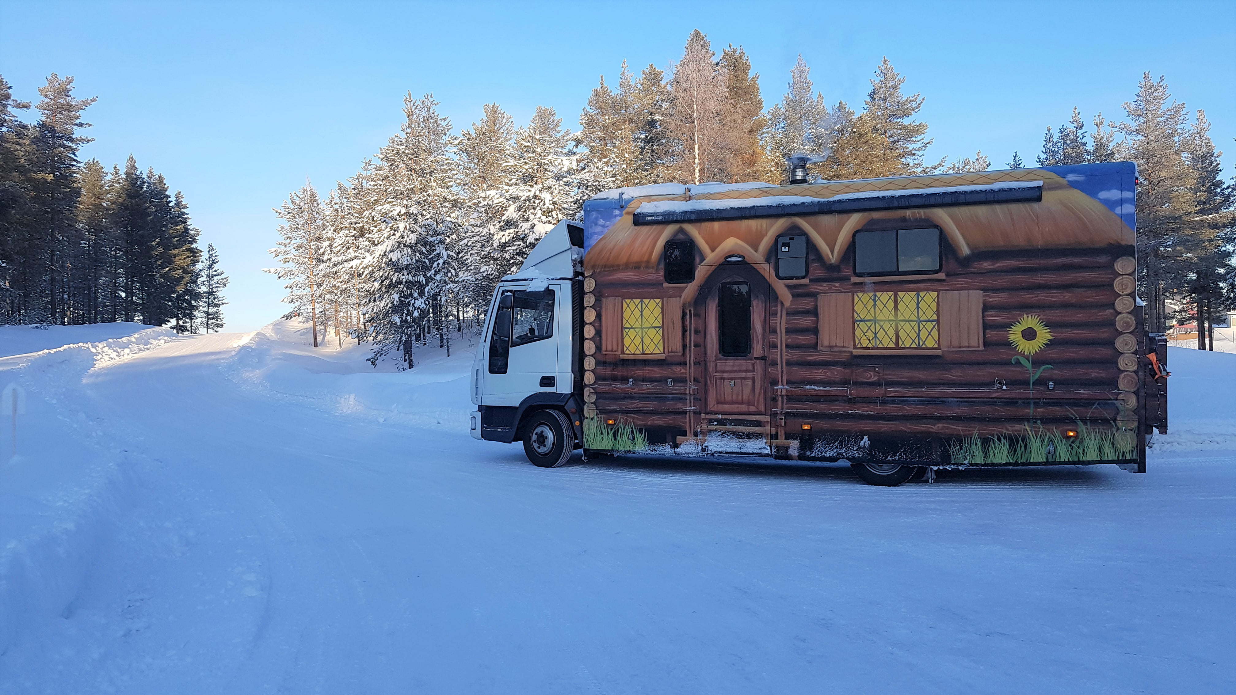 Falken's highway RI151 and BI851 tyres have helped customer Kevin Hancock and his Iveco campervan – converted from a former life as a mobile police office – make an incredible journey from Swansea, Wales all the way to the Arctic Circle, with temperatures reaching a low as -27 degrees Celsius.