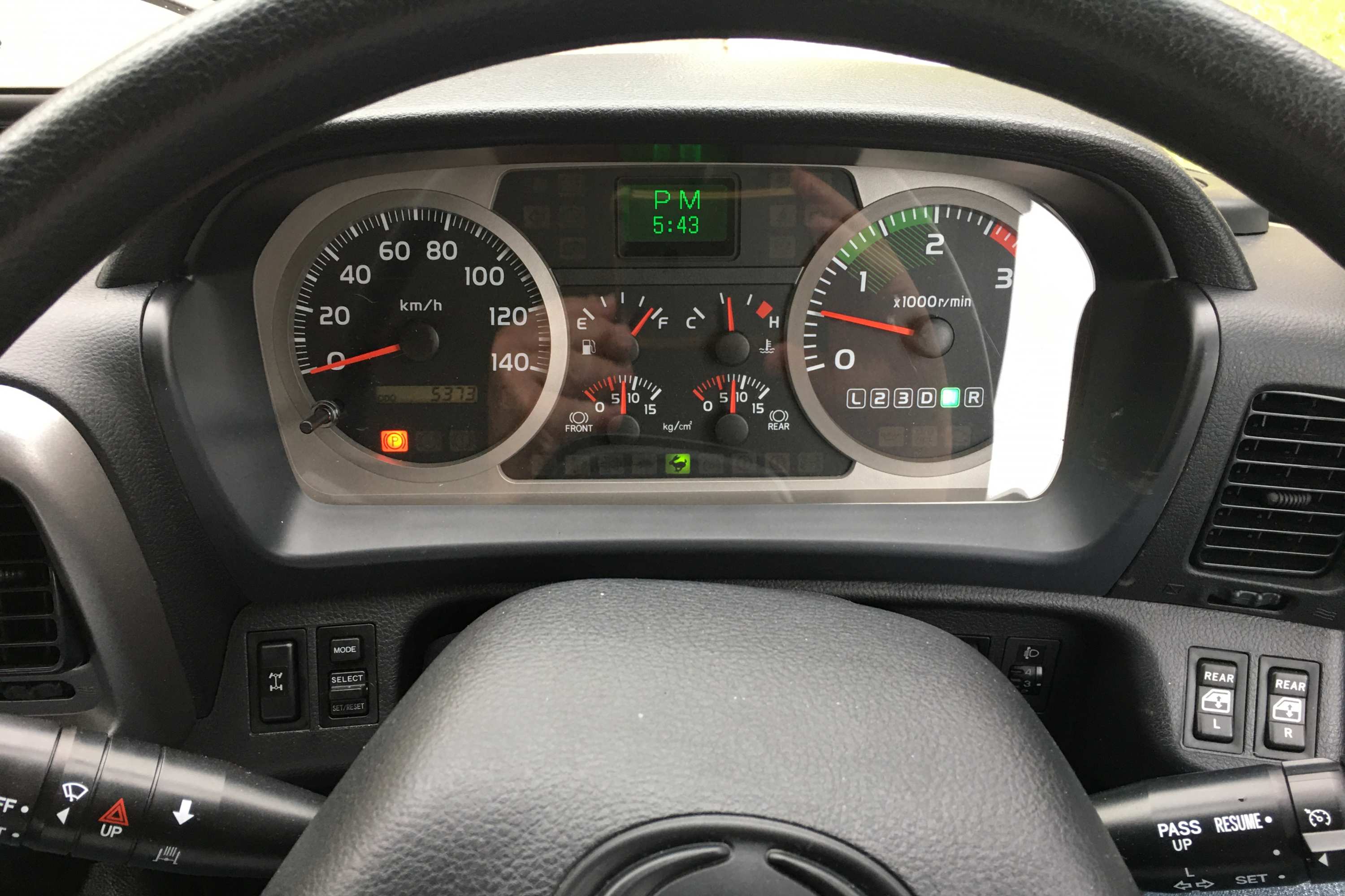 HINO 500 Series 1528 4X4 GT dash