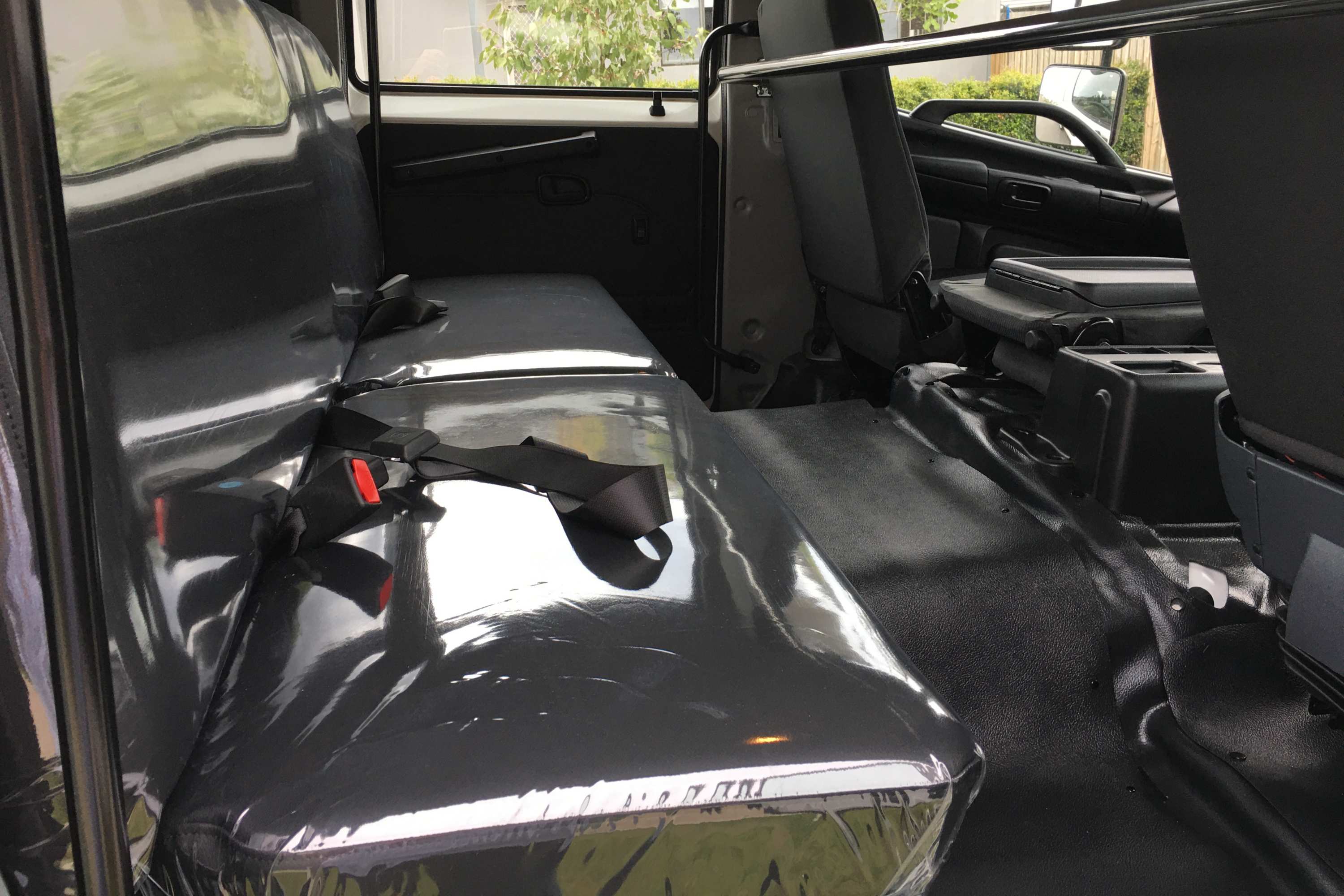 HINO 500 Series 1528 4X4 GT rear seats