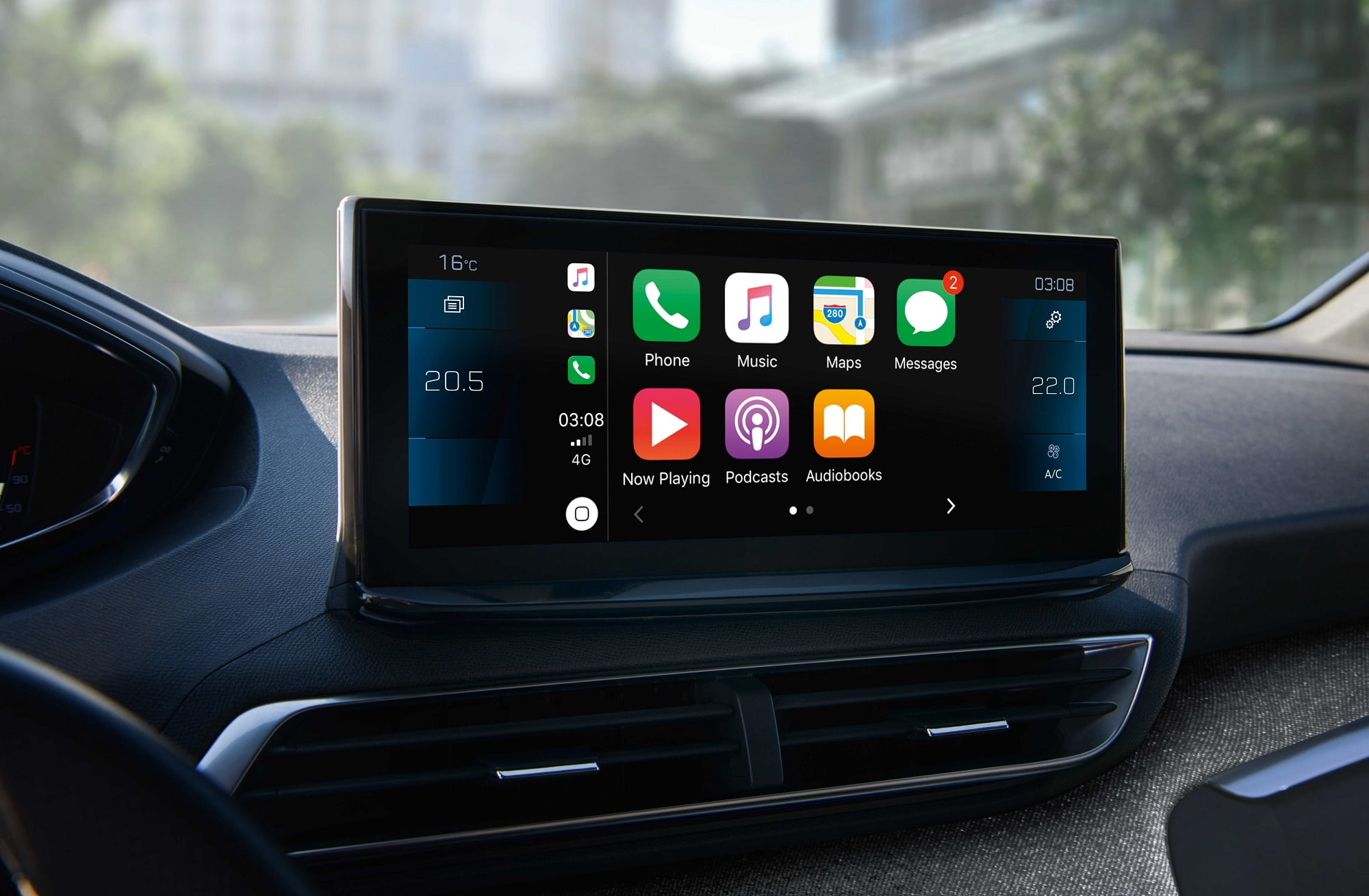 Peugeot 3008 10inch Touchscreen (overseas model shown).