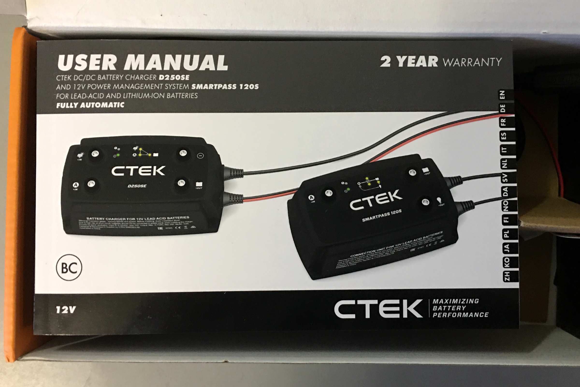 CTEK D25OSE user manual