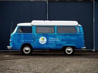 1974 Kombi van converted to electric drives on Lismore campus.