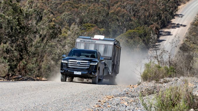Toyota LandCruiser 300 series launch towing with Sahara ZX 1