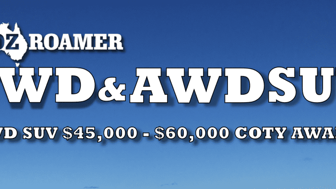 OzRoamer 2022 AWD SUV $45000 - $60000 COTY Award