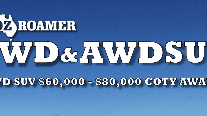 OzRoamer 2022 AWD SUV $60000 - $80000 COTY Award