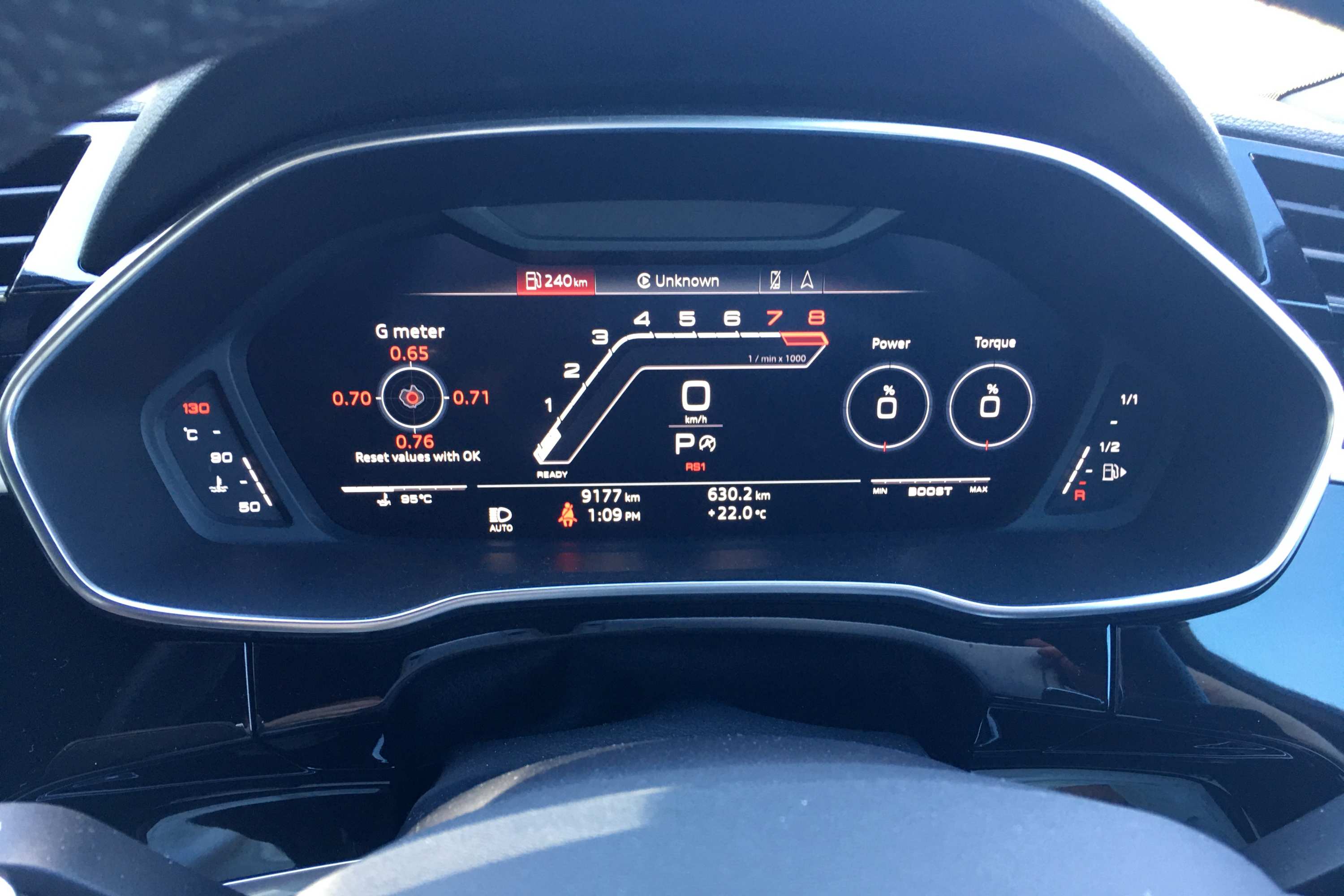 2021 Audi RS Q3 Quattro SUV RS dash